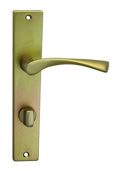 Kování interiérové GIUSSY klika/klika 72 mm WC bronzový elox F4 Kování interiérové GIUSSY klika/klika 72 mm WC bronzový elox F4 - Kliky, okenní a dveřní kování, panty Kování dveřní Kování dveřní mezip. hliník, bez PÚ